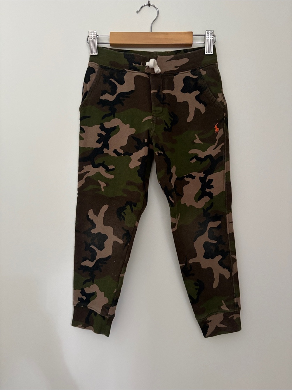 Polo Ralph Lauren Kids Camo Joggers Pockets School Everyday Casual Comfy Size 6